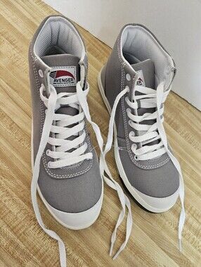 Avenger Blade A201 Womens Size 7.5 M Safety Toe High Top Gray Work Boots NWOT